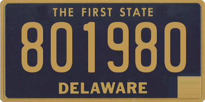 DE license plate 801980