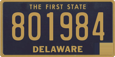 DE license plate 801984