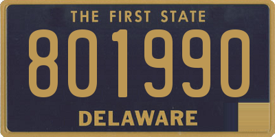 DE license plate 801990
