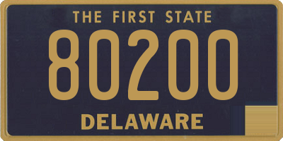 DE license plate 80200