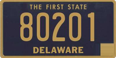 DE license plate 80201