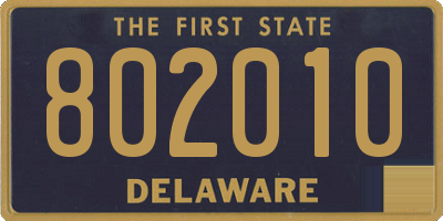 DE license plate 802010