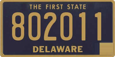DE license plate 802011