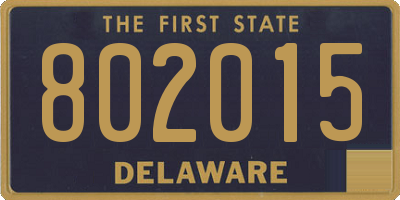 DE license plate 802015