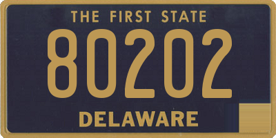 DE license plate 80202