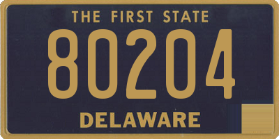 DE license plate 80204