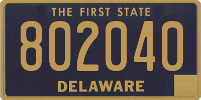 DE license plate 802040