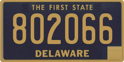 DE license plate 802066