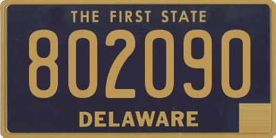 DE license plate 802090