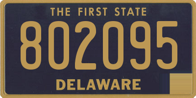 DE license plate 802095