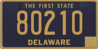 DE license plate 80210