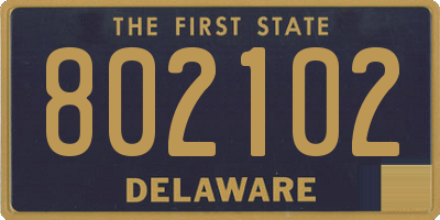 DE license plate 802102