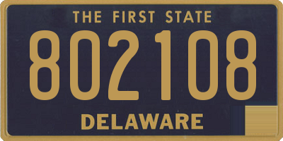 DE license plate 802108