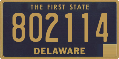 DE license plate 802114
