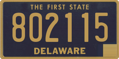DE license plate 802115
