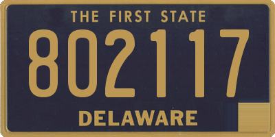 DE license plate 802117