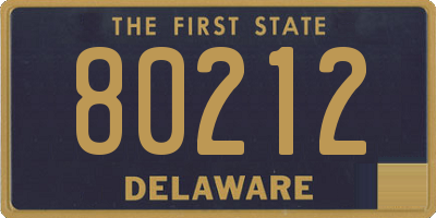 DE license plate 80212