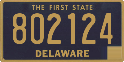 DE license plate 802124