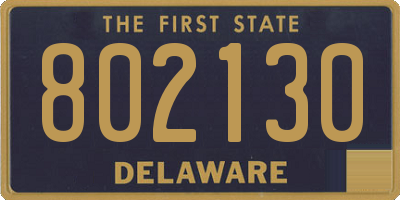 DE license plate 802130