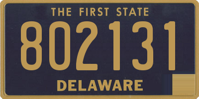 DE license plate 802131