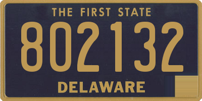 DE license plate 802132