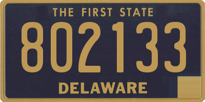 DE license plate 802133