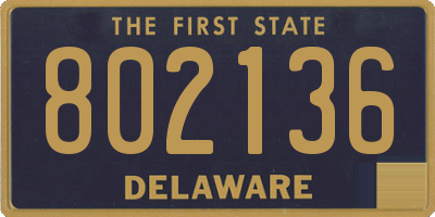 DE license plate 802136