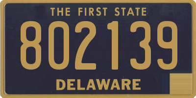 DE license plate 802139