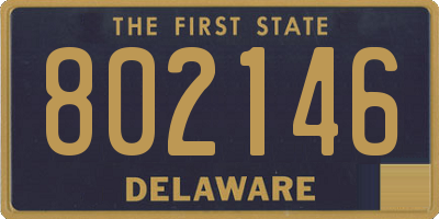 DE license plate 802146