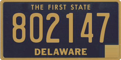 DE license plate 802147