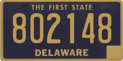 DE license plate 802148