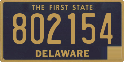 DE license plate 802154