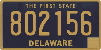 DE license plate 802156
