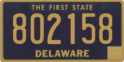 DE license plate 802158