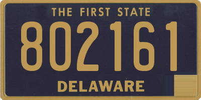 DE license plate 802161