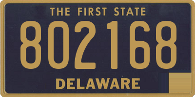DE license plate 802168