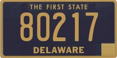 DE license plate 80217