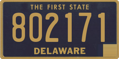 DE license plate 802171