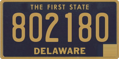 DE license plate 802180