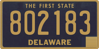 DE license plate 802183