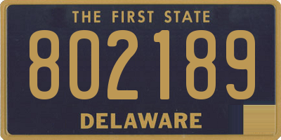 DE license plate 802189