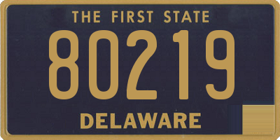 DE license plate 80219