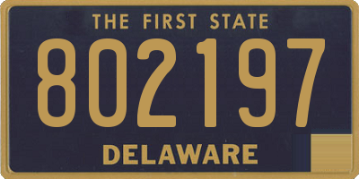 DE license plate 802197
