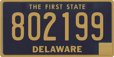 DE license plate 802199