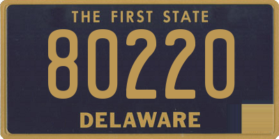 DE license plate 80220