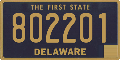 DE license plate 802201