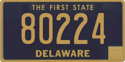 DE license plate 80224