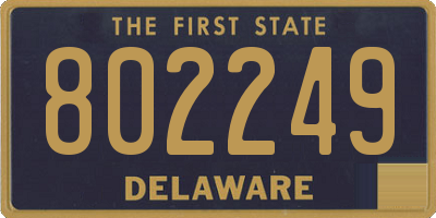 DE license plate 802249