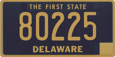 DE license plate 80225