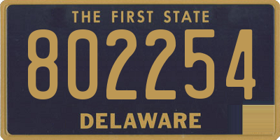 DE license plate 802254